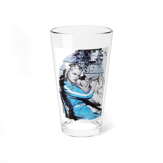 Our Moment is Swift (Pt. 2 of 3), Cosmopolitan, June 1944 (Magazine Illustration) Pint Glass 16oz