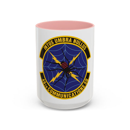 48 Communications Squadron USAFE (U.S. Air Force) Accent Coffee Mug