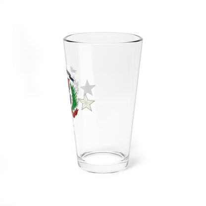 Dominican Republics Military Lieutenant General and Admiral Insignia (Military Rank) Pint Glass 16oz