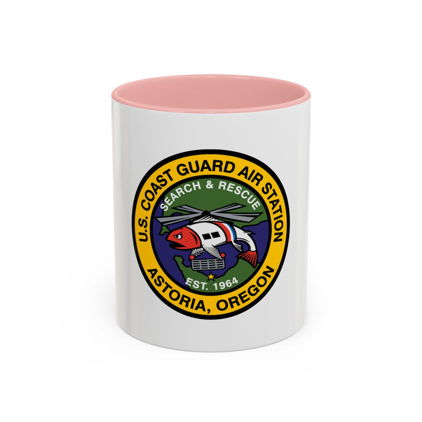 USCG AS Astoria Oregon (U.S. Coast Guard) Accent Coffee Mug