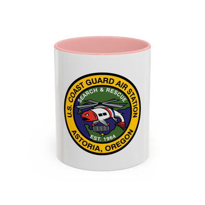 USCG AS Astoria Oregon (U.S. Coast Guard) Accent Coffee Mug
