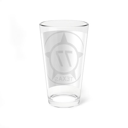 Old Texas 77 (Texas) (Road Sign) Pint Glss 16oz