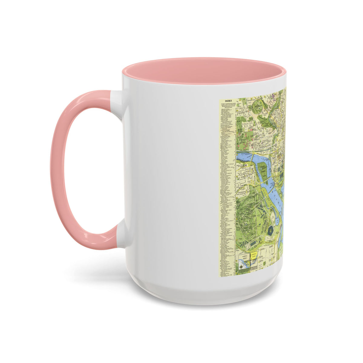 USA - Washington, Tourist (1964) (Map) Accent Coffee Mug