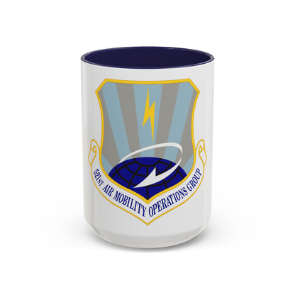 521st Air Mobility Operations Group (U.S. Air Force) Accent Coffee Mug