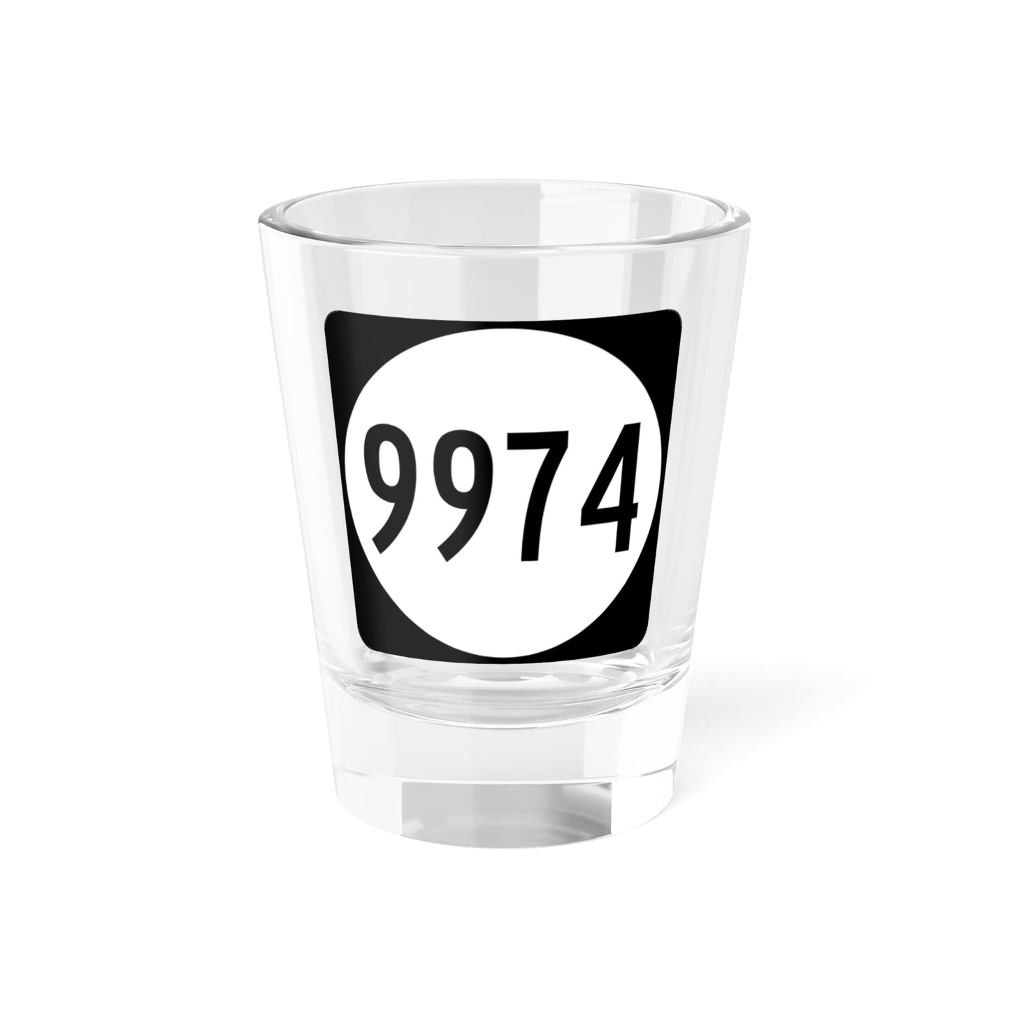 PR tertiary 9974 (Puerto Rico) (Road Sign) Shot Glass 1.5oz