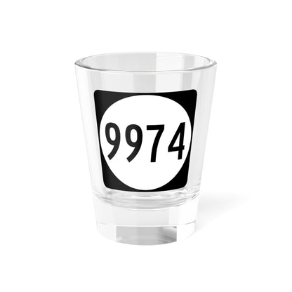 PR tertiary 9974 (Puerto Rico) (Road Sign) Shot Glass 1.5oz