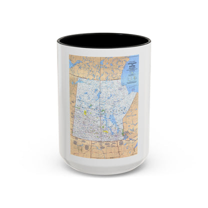 Canada - Saskatchewan & Manitoba (1979) (Map) Accent Coffee Mug