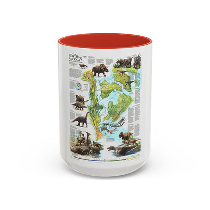 North America - Age of Dinosaurs (1993) (Map) Accent Coffee Mug