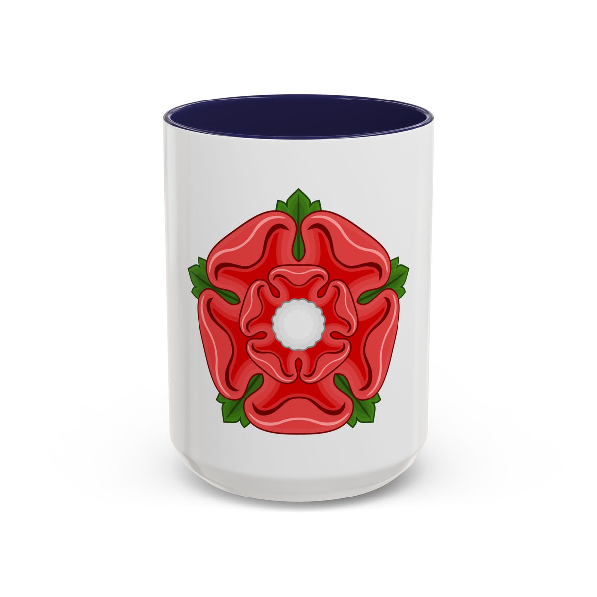 Red Rose Badge of Lancaster - Accent Coffee Mug