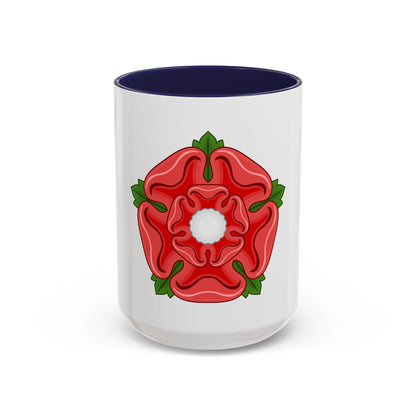 Red Rose Badge of Lancaster - Accent Coffee Mug