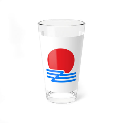 Flag of Hiroshima Hokkaido 1934-1969 (Japan) Pint Glass 16oz