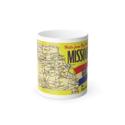 Hello from big MO Missouri (Greeting Postcards) Color Changing Mug 11oz