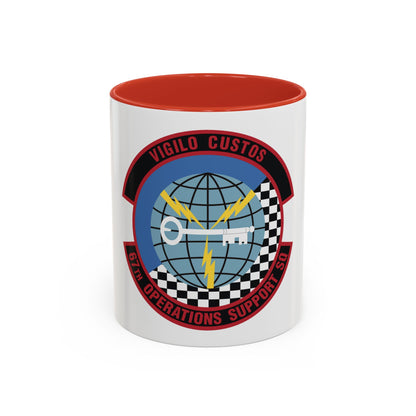 67th Operations Support Squadron (U.S. Air Force) Accent Coffee Mug