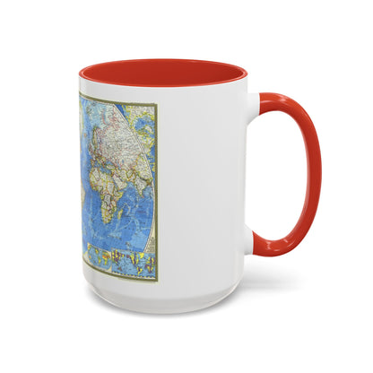 World Map (1970) (Map) Accent Coffee Mug