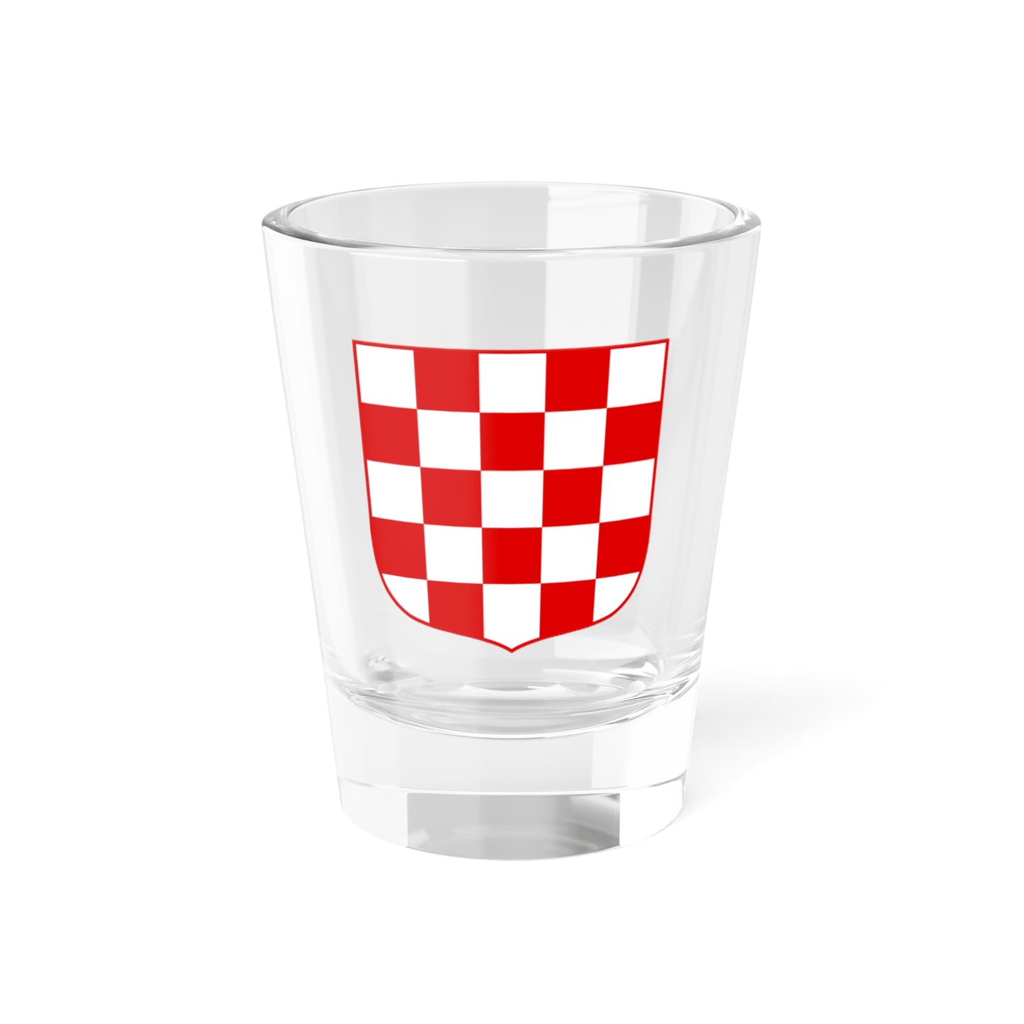 Coat of arms of Croatia (white chequy) - Shot Glass 1.5oz