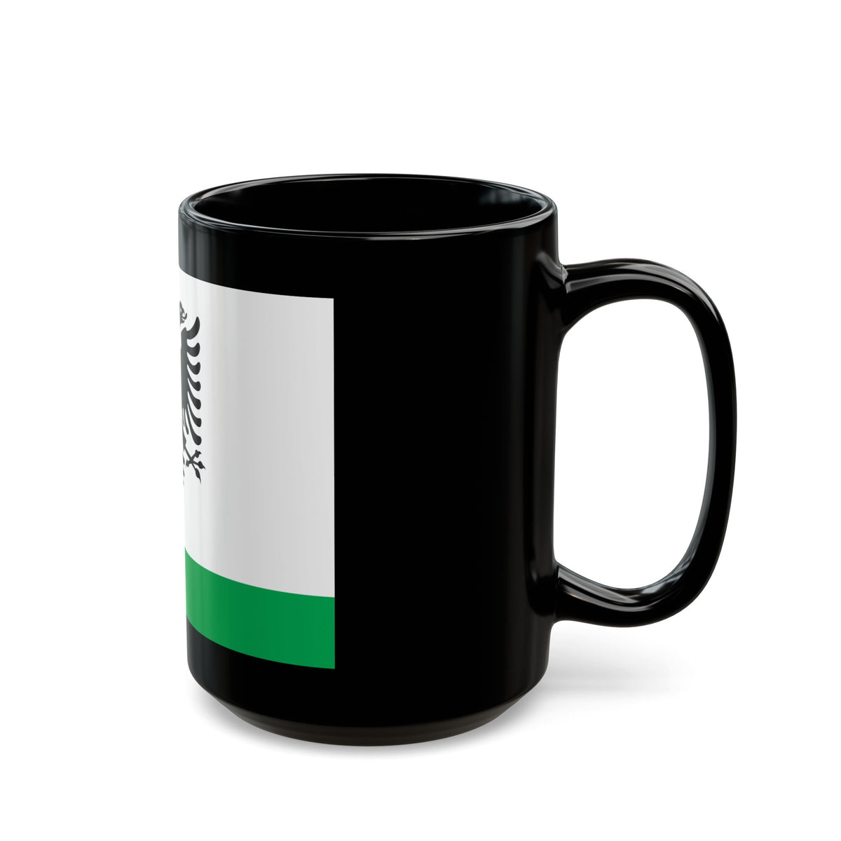 Albanian Coast Guard Ensign - Black Coffee Mug