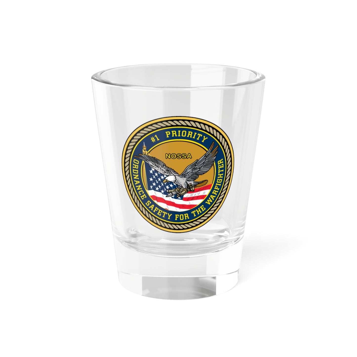 Verre à liqueur de 1,5 oz sur la sécurité et la sûreté des ordonnances navales (US Navy)