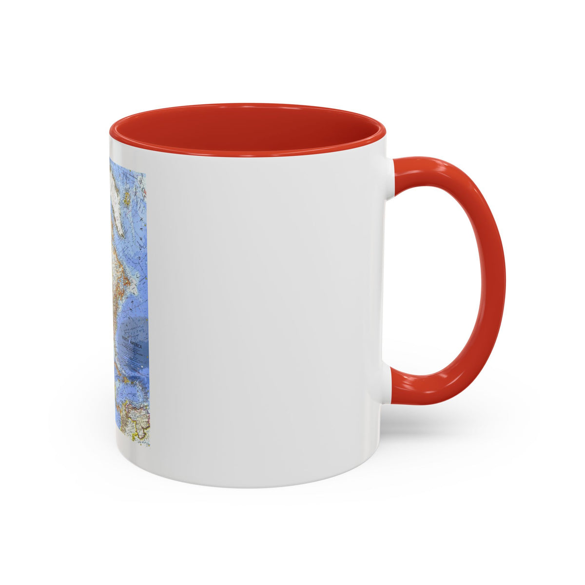 North America (1964) (Map) Accent Coffee Mug