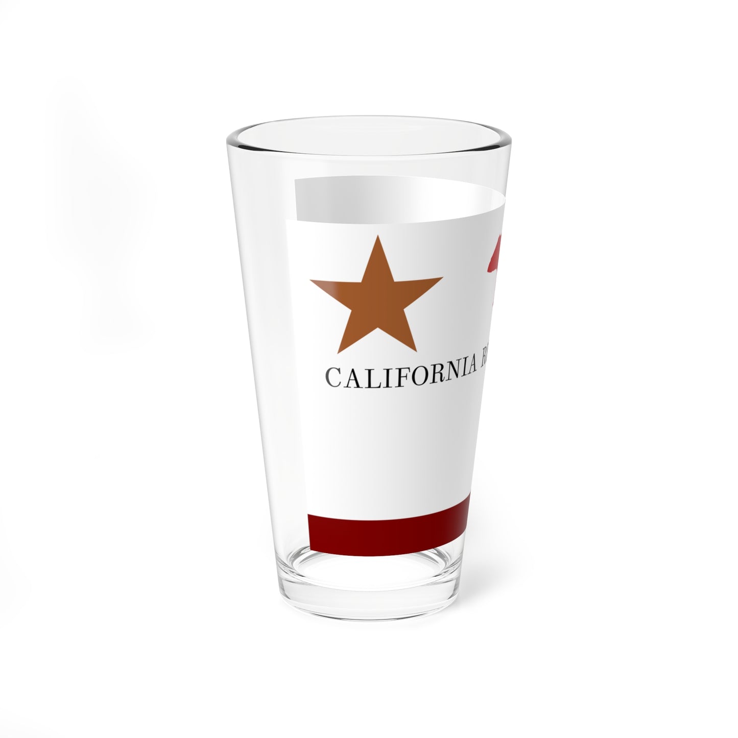 First Bear Flag of California 1846 (United States) Pint Glass 16oz