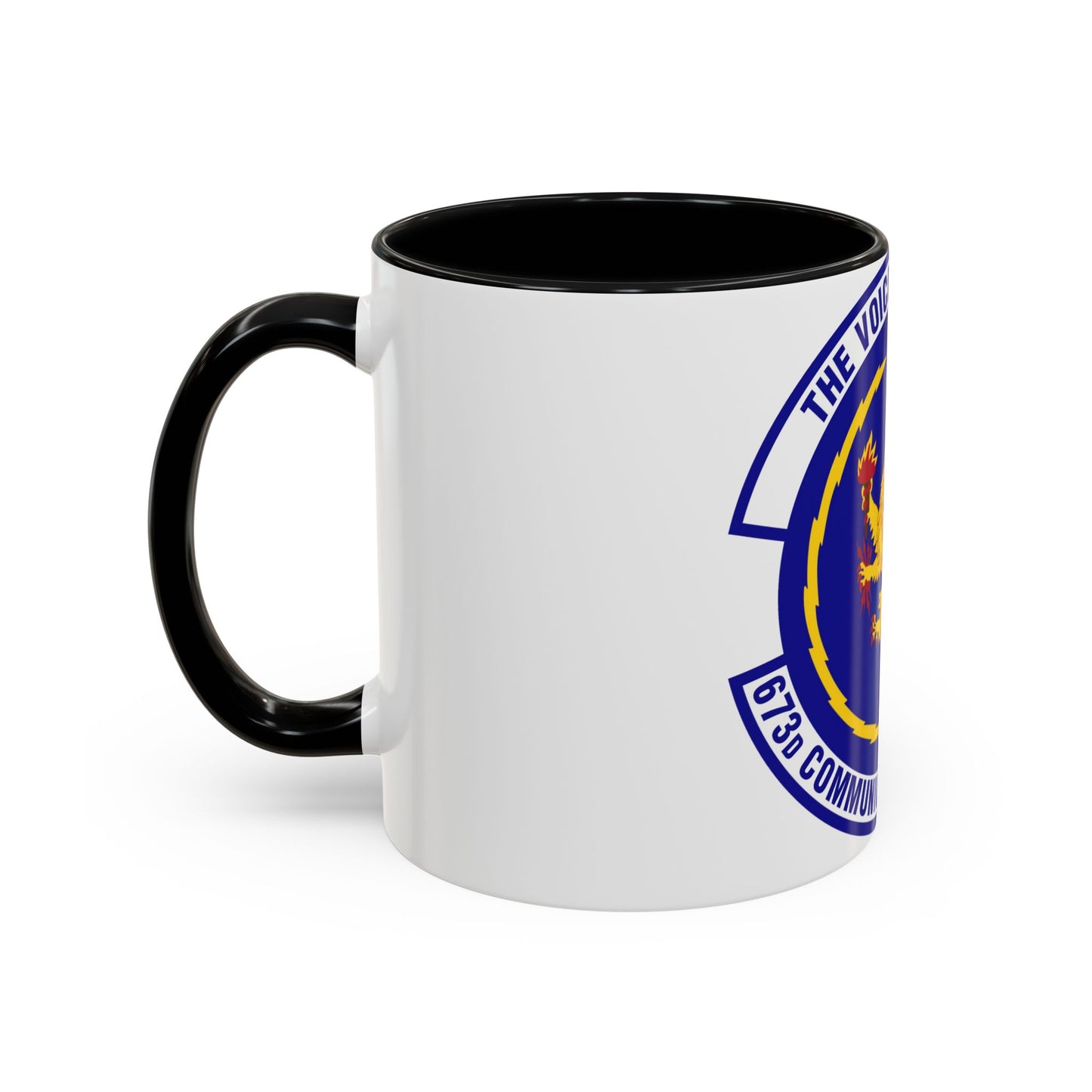 673d Communications Squadron (U.S. Air Force) Accent Coffee Mug