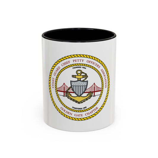 CG CPOA Golden Gate Chapter (U.S. Coast Guard) Accent Coffee Mug