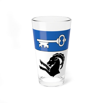CHE Goldswil Flag (Switzerland) Pint Glass 16oz
