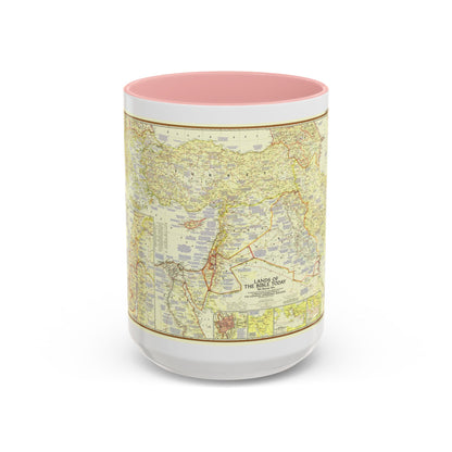 Middle East - Lands of the Bible Today (1956) (Map) Accent Coffee Mug