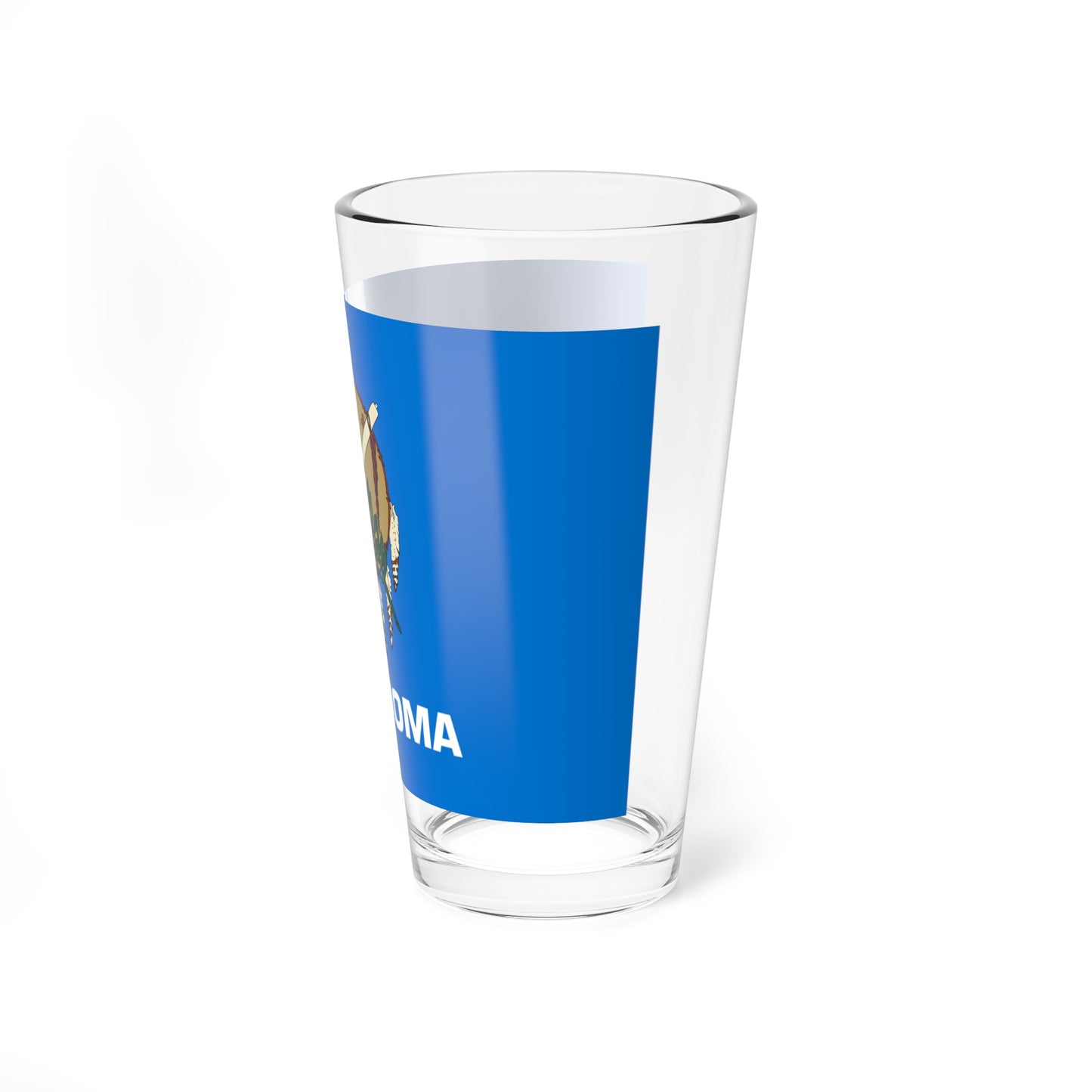 Flag of Oklahoma (United States) Pint Glass 16oz