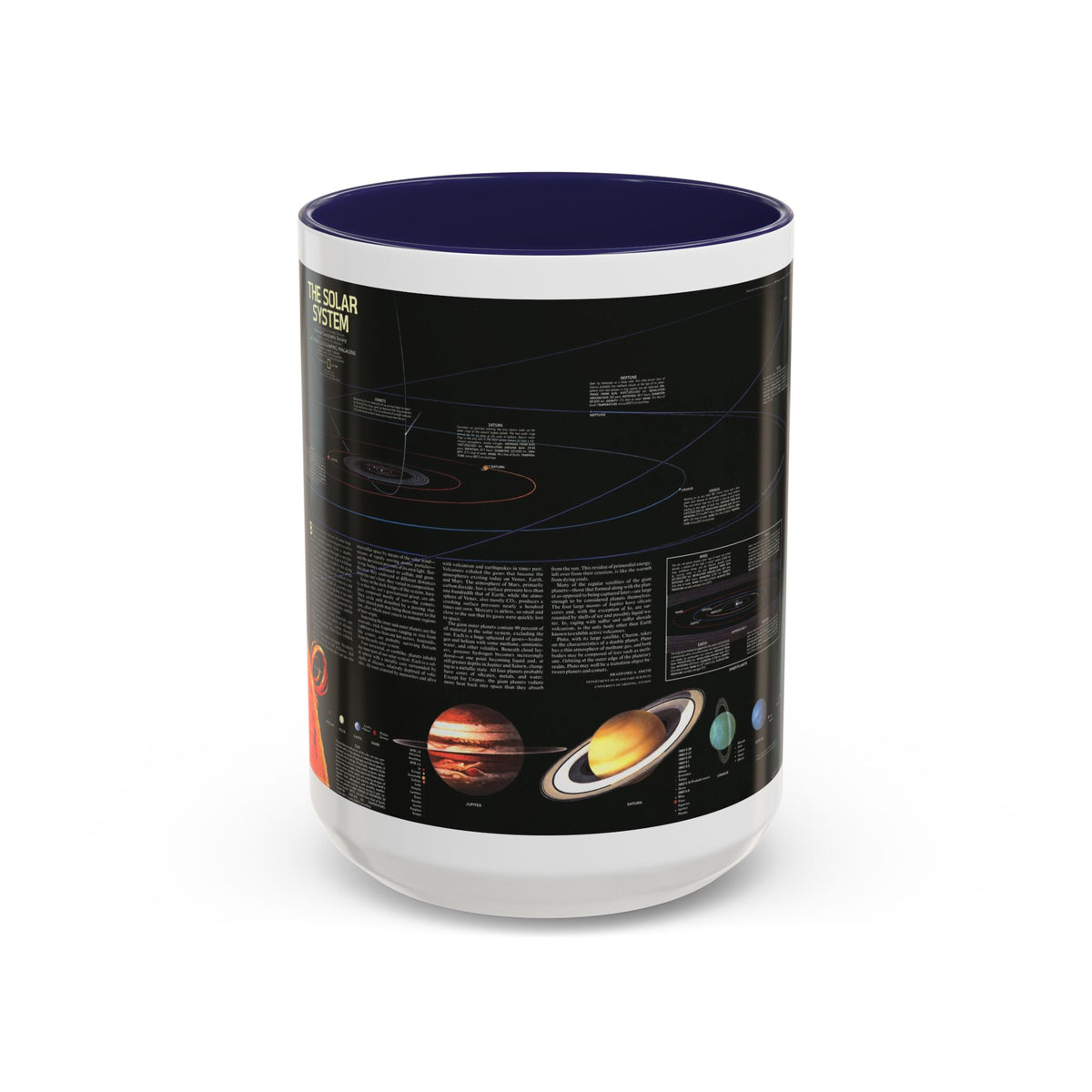 Space - The Solar System (1981) (Map) Accent Coffee Mug