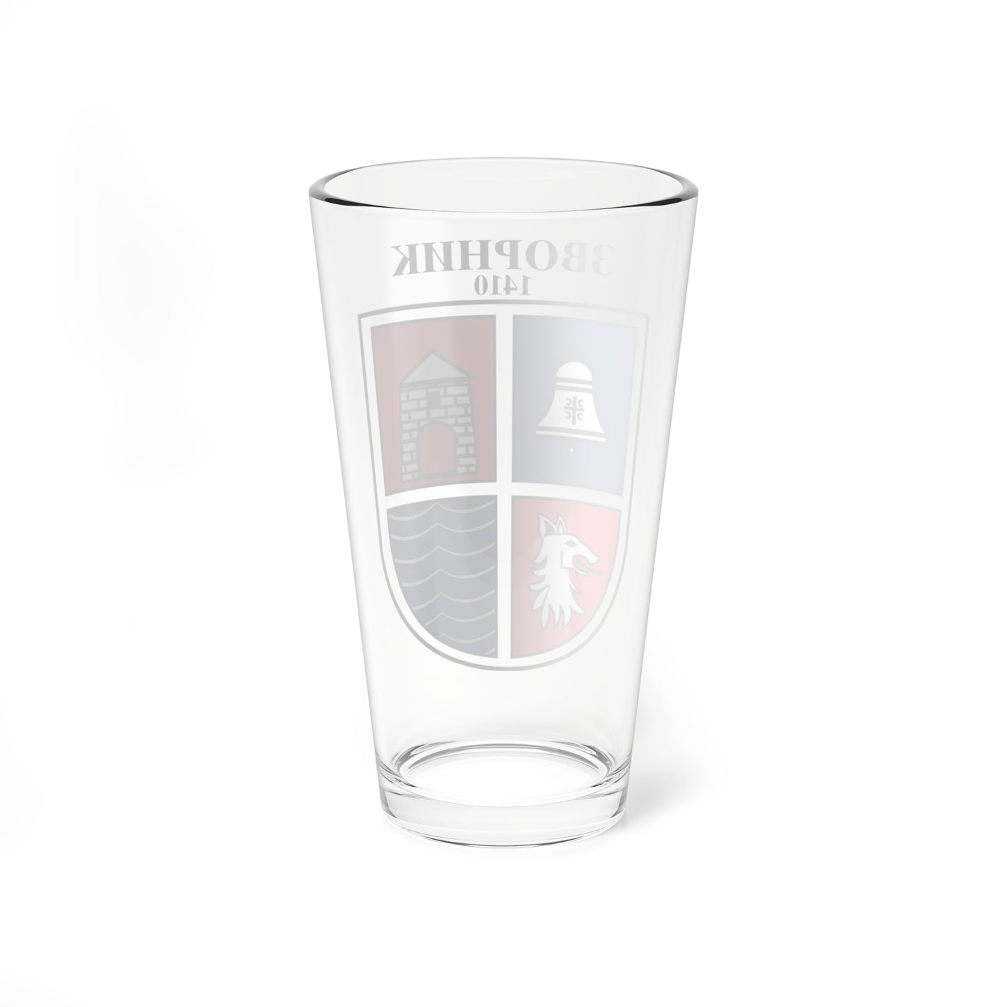 Coat of arms of Zvornik (Bosnia and Herzegovina) (Coat of Arms) Pint Glass 16oz