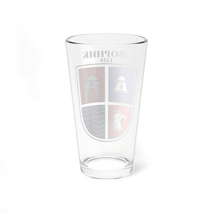 Coat of arms of Zvornik (Bosnia and Herzegovina) (Coat of Arms) Pint Glass 16oz