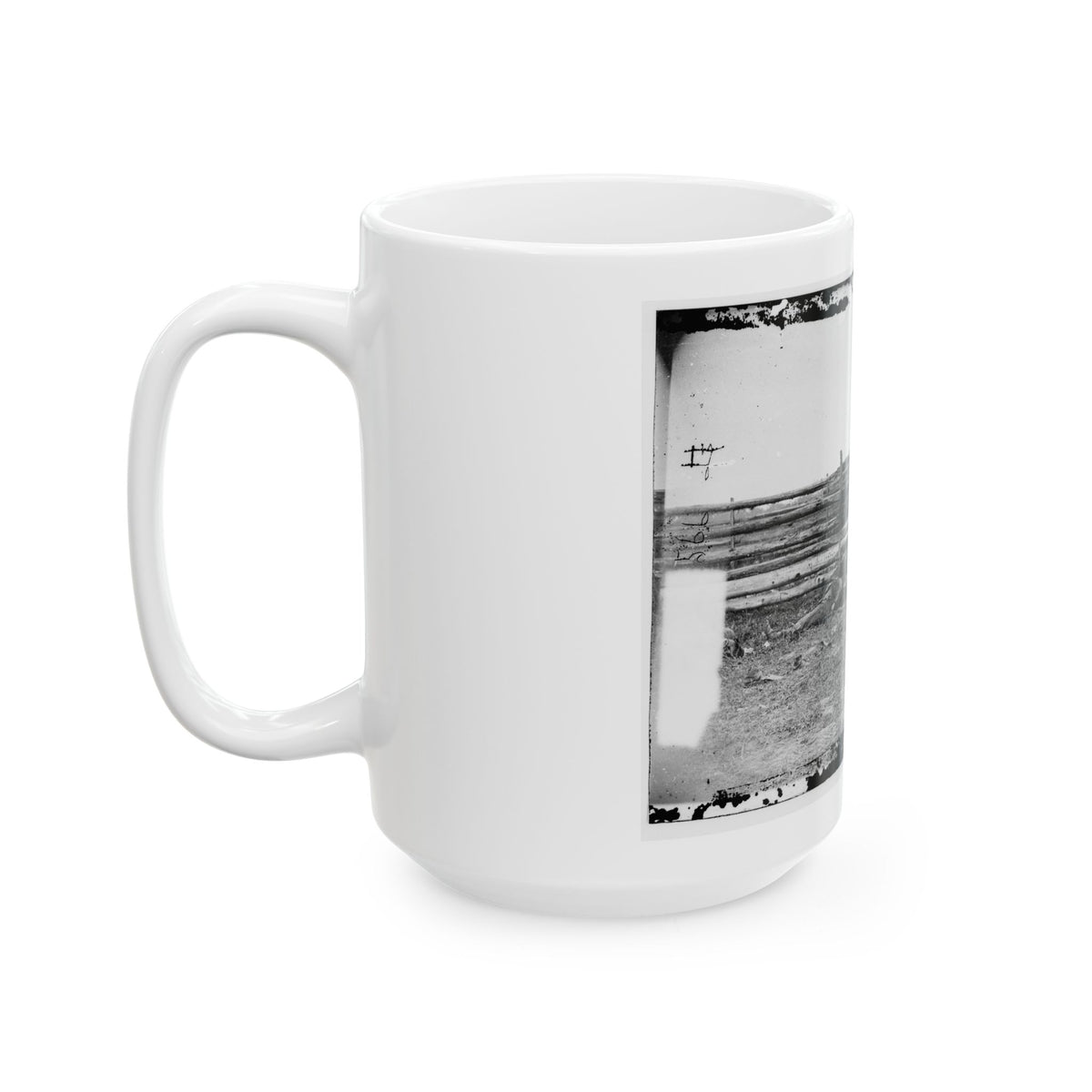 Antietam, Maryland. Bodies Of Confederate Soldiers By Fence On Hagerstown Pike (U.S. Civil War) White Coffee Mug