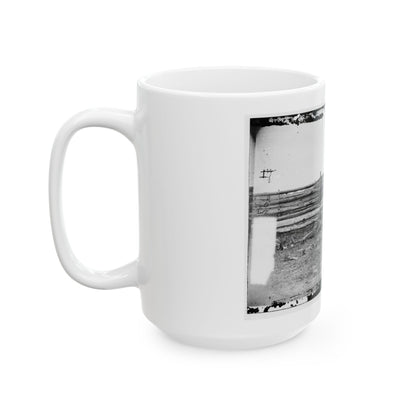 Antietam, Maryland. Bodies Of Confederate Soldiers By Fence On Hagerstown Pike (U.S. Civil War) White Coffee Mug