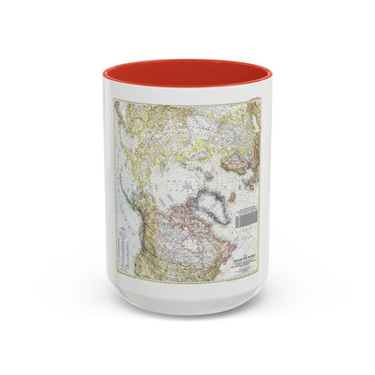 Top Of The World (1949) (Map) Accent Coffee Mug