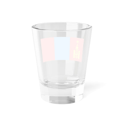 Flag of the Mongolian Peoples Republic 1945-1992 variant (Mongolia) Shot Glass 1.5oz
