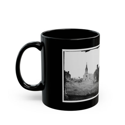 Baptist Church, Fredericksburg, Virginia, From The Backyard Of The Sanitary Commission Depot (U.S. Civil War) Black Coffee Mug