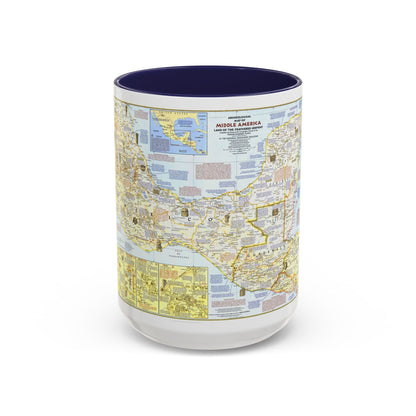 Central America - Archeological Map 1 (1968) (Map) Accent Coffee Mug