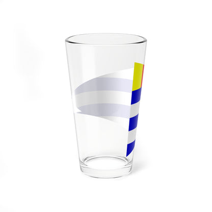 Flag of societe nautique de geneve (Switzerland) Pint Glass 16oz