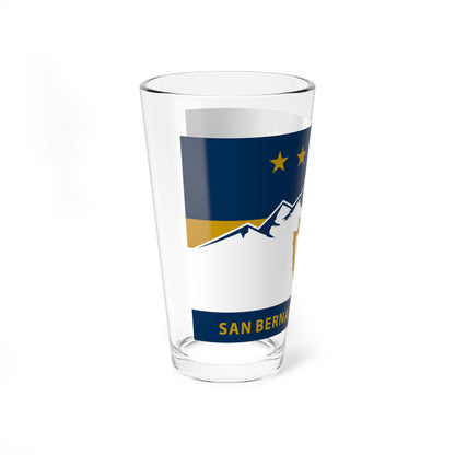 Flag of San Bernardino County California 2024present (United States) Pint Glass 16oz