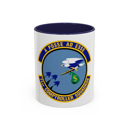 71st Comptroller Squadron (U.S. Air Force) Accent Coffee Mug