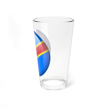 Flag orb Democratic Republic of the Congo (Congo) Pint Glass 16oz