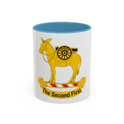 2nd Field Artillery Regiment (U.S. Army) Accent Coffee Mug