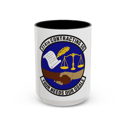 314th Contracting Squadron (U.S. Air Force) Accent Coffee Mug