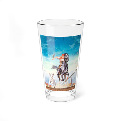 Four Color 554 Rusty Riley  A Boy, a Horse, and a Dog (Dell Comics, 1954) - Pint Glass 16oz