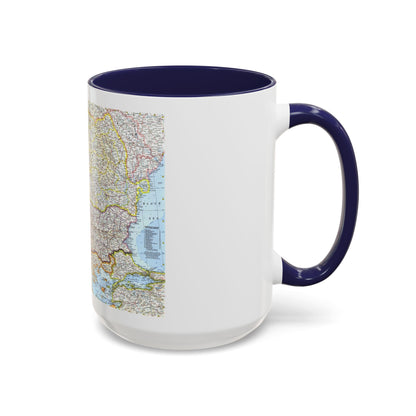 Europe - The Balkans (1962) (Map) Accent Coffee Mug