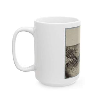 Variety Of Barricades In Use Near Petersburg, Virginia (U.S. Civil War) White Coffee Mug
