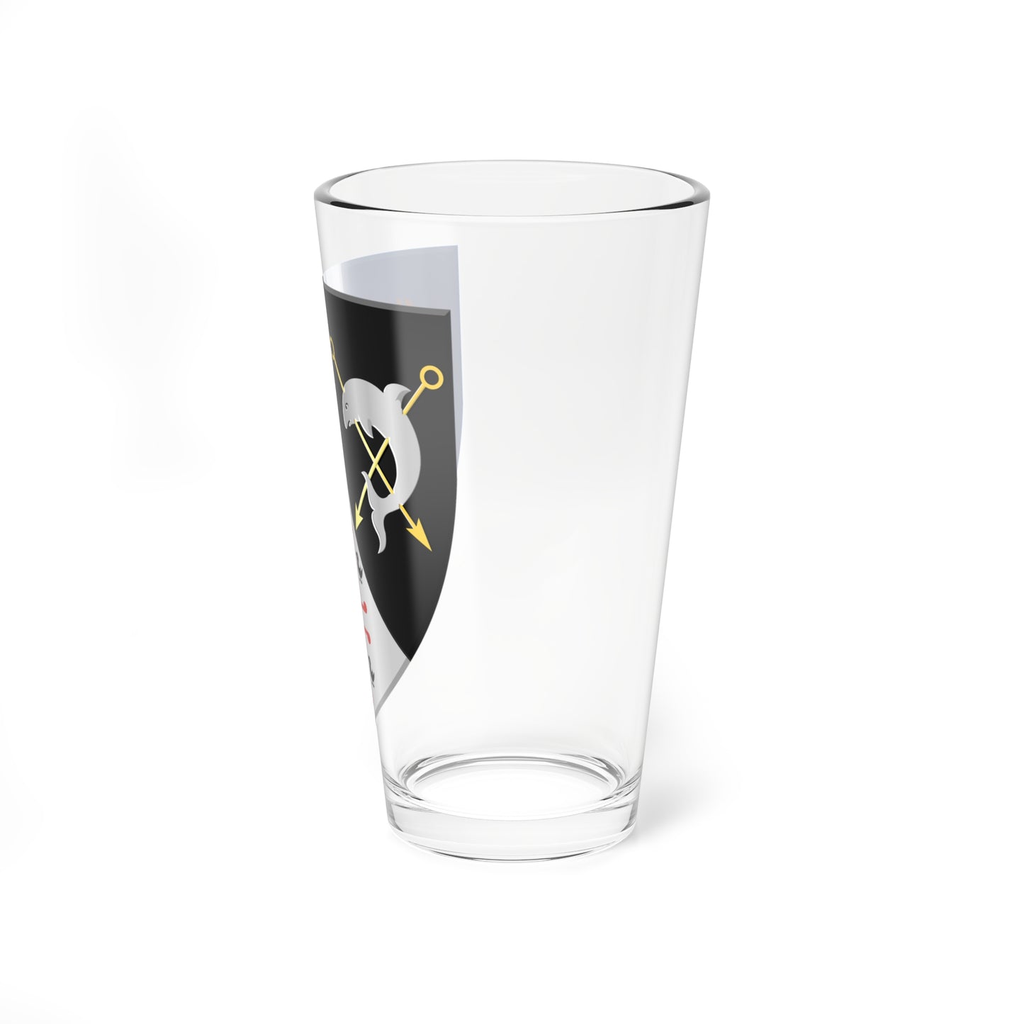 De Haan wapen (Belgium) (Coat of Arms) Pint Glass 16oz