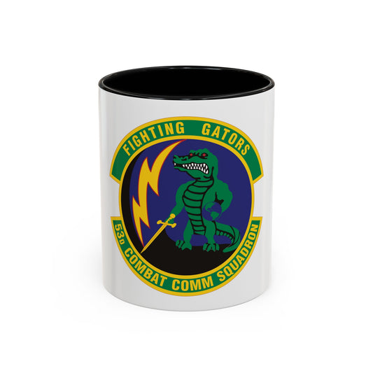 53d Combat Communications Squadron (U.S. Air Force) Accent Coffee Mug