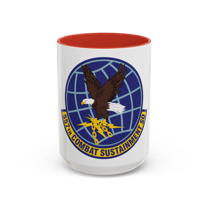 557th Combat Sustainment Squadron (U.S. Air Force) Accent Coffee Mug