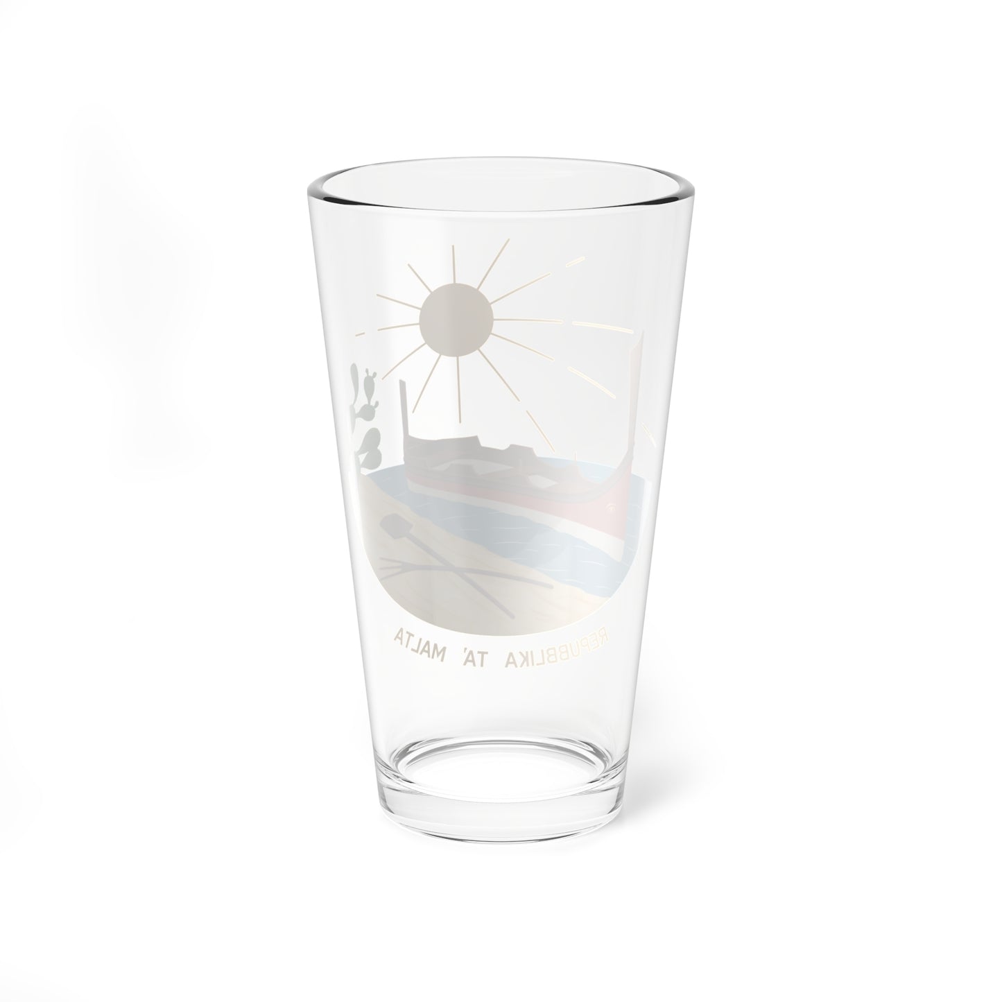 Emblem of Malta 1975-1988 (Malta) (Coat of Arms) Pint Glass 16oz